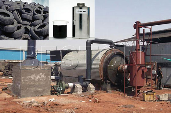 Waste Tyre Pyrolysis to Oil Equipment