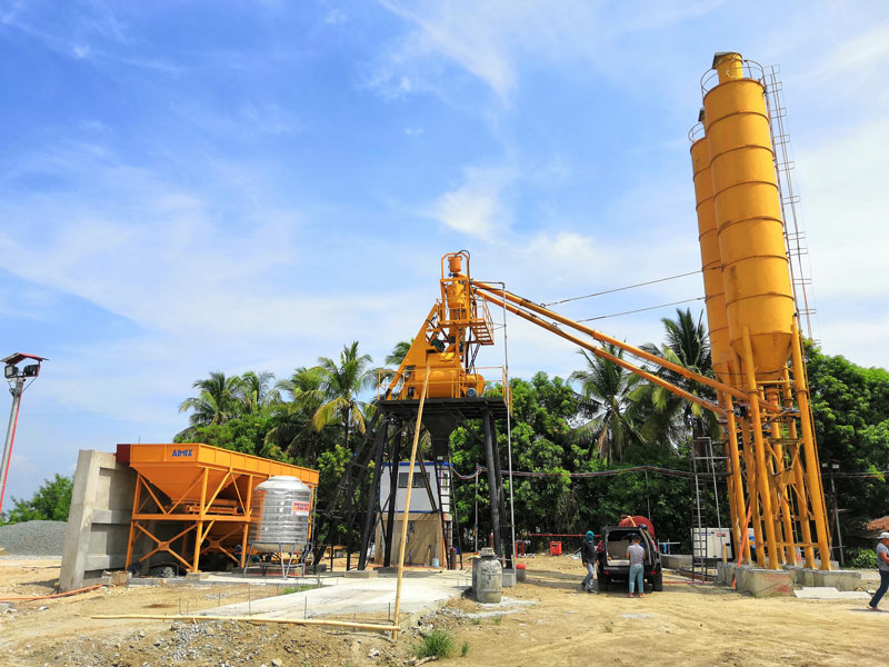 AJ-35 stationary concrete batching plant