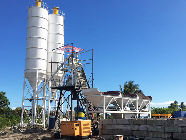 stationary concretebatching plant