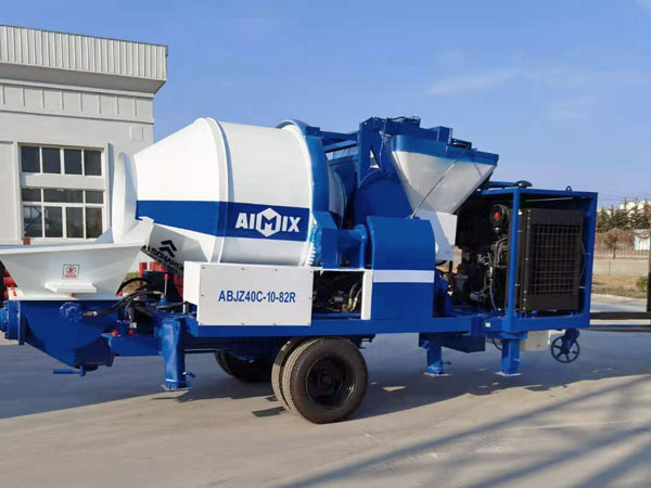 ABJZ40C concrete mixer with pump