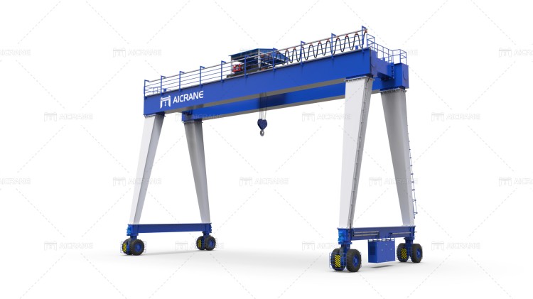 double beam rubber gantry crane