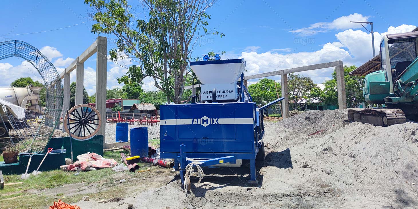 Mixer Pump Pumping Concrete