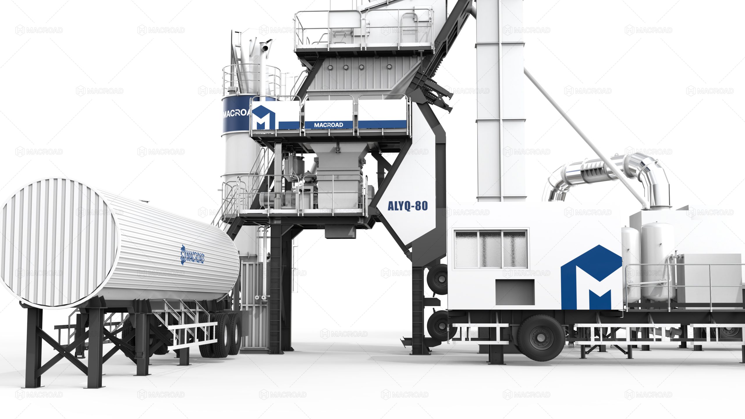 mobile asphalt batch plant