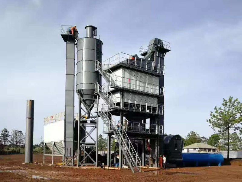 ALQ160 asphalt batch mix plant installation